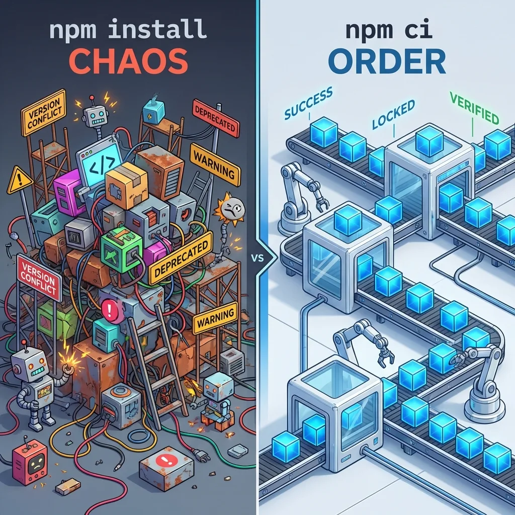 npm install vs npm ci: O Guia DEFINITIVO!