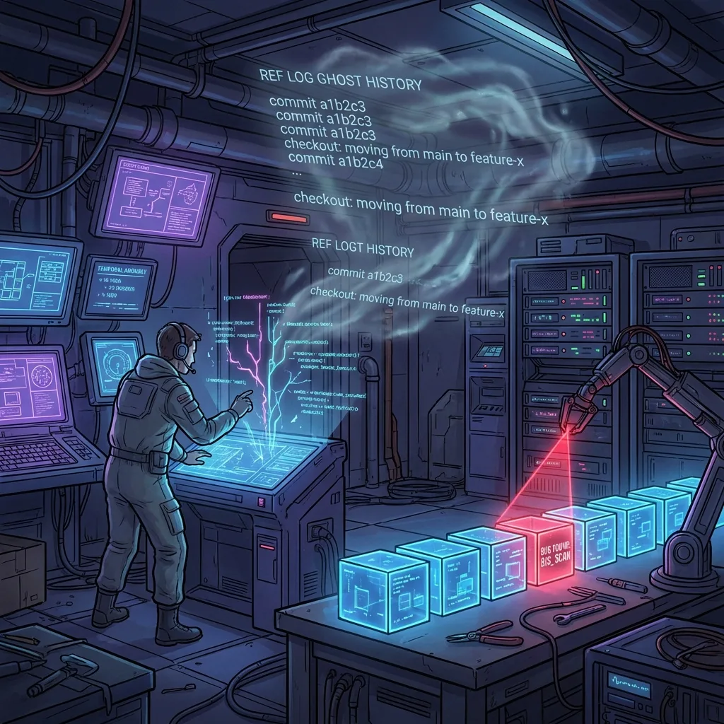Git Time Travel: reset, reflog, bisect e salvar branch zoada